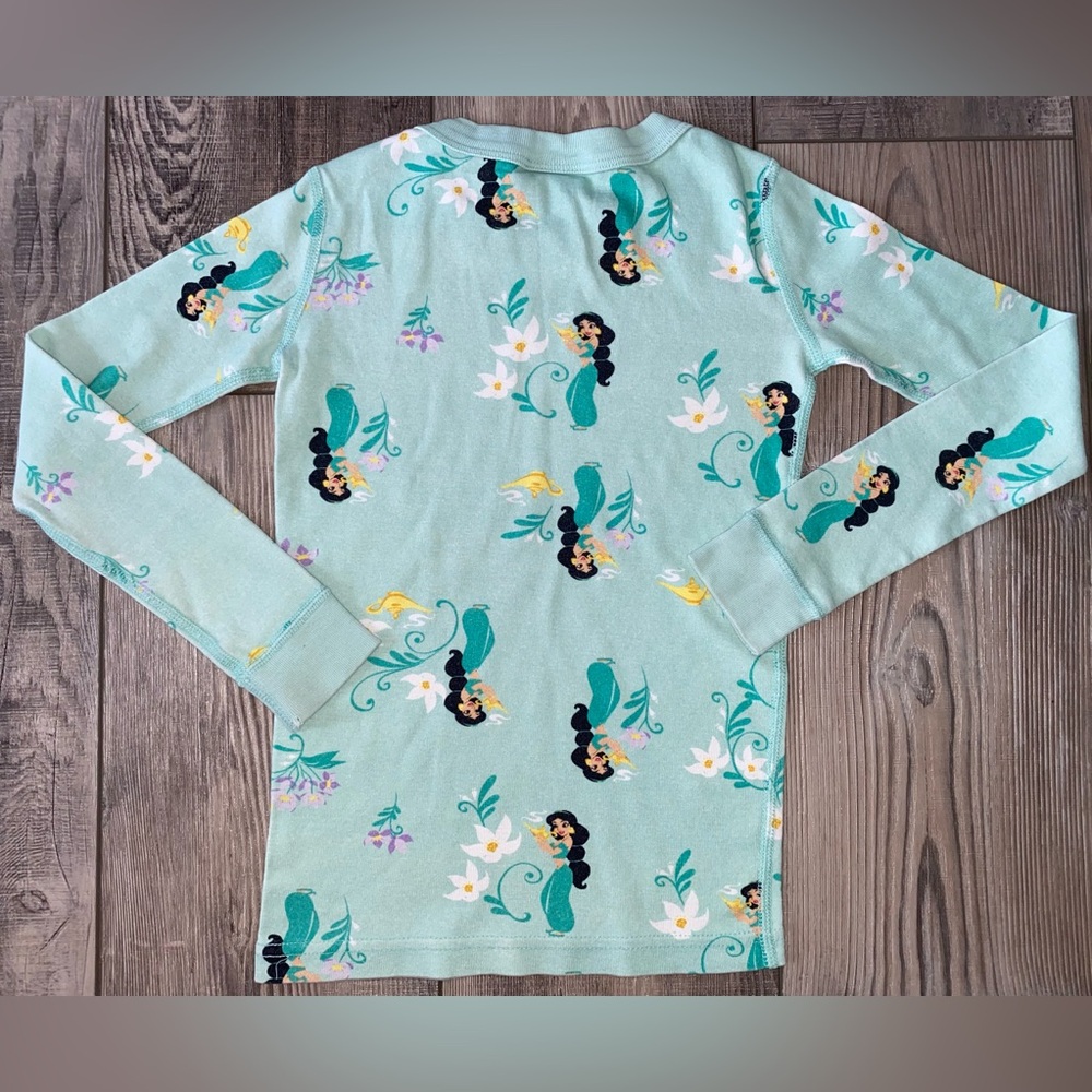 Hannah Andersson Organic Disney Princess Jasmine 2pc Pajamas Set Girl’s Size 6 7 - Picture 4 of 7